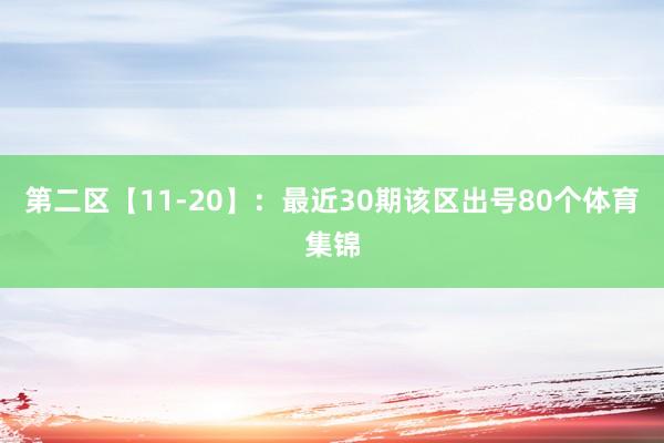 第二区【11-20】：最近30期该区出号80个体育集锦