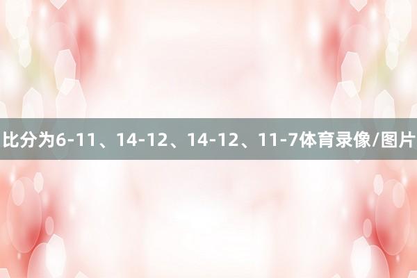 比分为6-11、14-12、14-12、11-7体育录像/图片