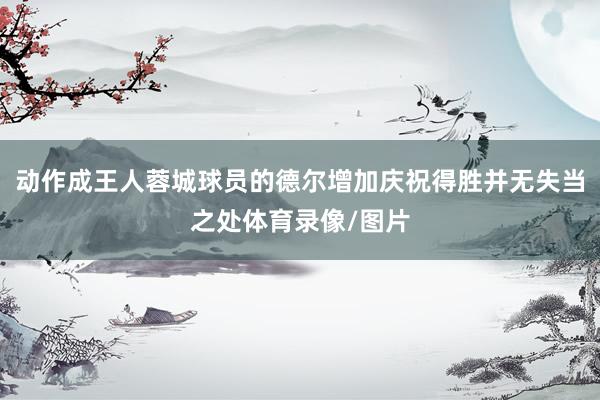 动作成王人蓉城球员的德尔增加庆祝得胜并无失当之处体育录像/图片