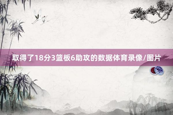 取得了18分3篮板6助攻的数据体育录像/图片