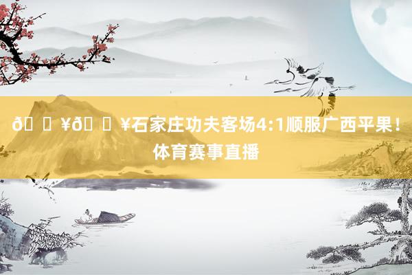 💥💥石家庄功夫客场4:1顺服广西平果！体育赛事直播