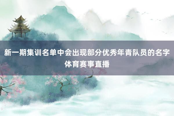 新一期集训名单中会出现部分优秀年青队员的名字体育赛事直播