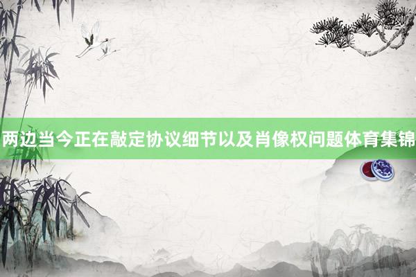 两边当今正在敲定协议细节以及肖像权问题体育集锦