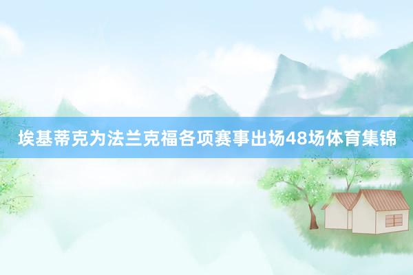 埃基蒂克为法兰克福各项赛事出场48场体育集锦