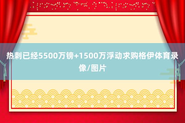 热刺已经5500万镑+1500万浮动求购格伊体育录像/图片