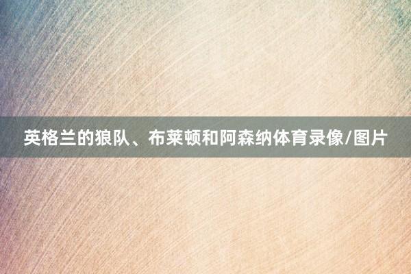 英格兰的狼队、布莱顿和阿森纳体育录像/图片