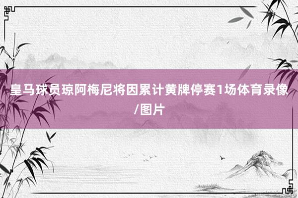 皇马球员琼阿梅尼将因累计黄牌停赛1场体育录像/图片