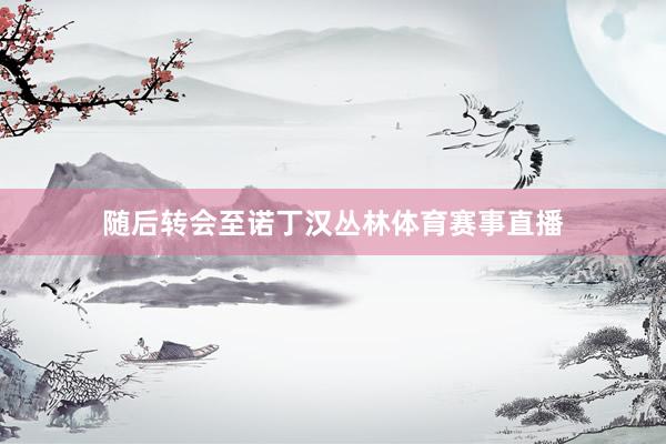 随后转会至诺丁汉丛林体育赛事直播