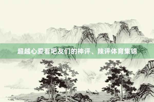 超越心爱看吧友们的神评、辣评体育集锦