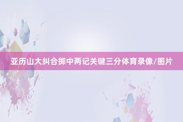 亚历山大纠合掷中两记关键三分体育录像/图片