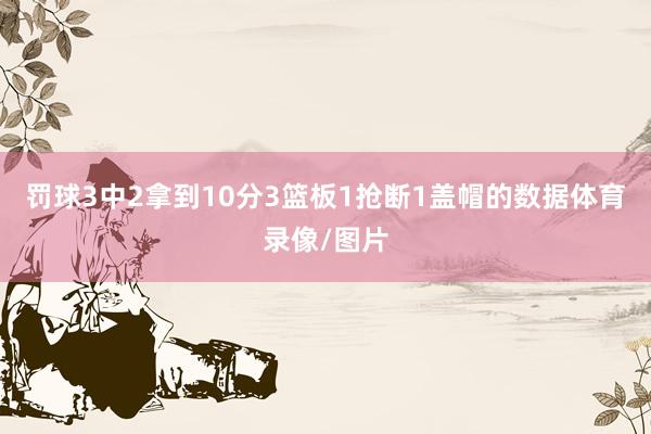 罚球3中2拿到10分3篮板1抢断1盖帽的数据体育录像/图片