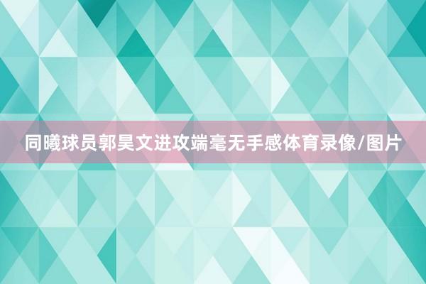 同曦球员郭昊文进攻端毫无手感体育录像/图片