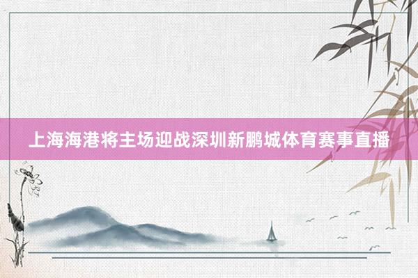 上海海港将主场迎战深圳新鹏城体育赛事直播