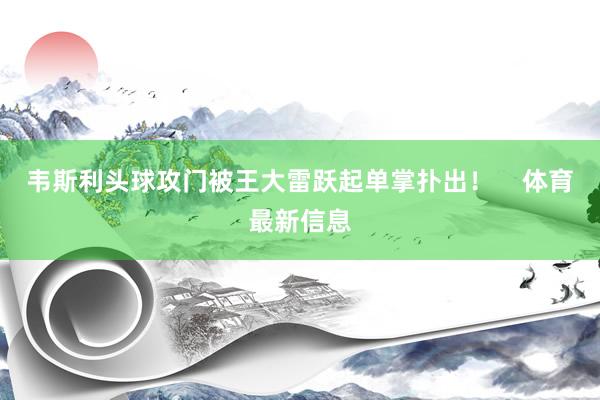 韦斯利头球攻门被王大雷跃起单掌扑出! 体育最新信息