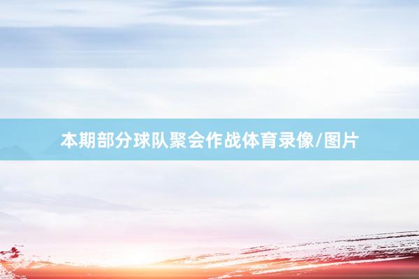 本期部分球队聚会作战体育录像/图片