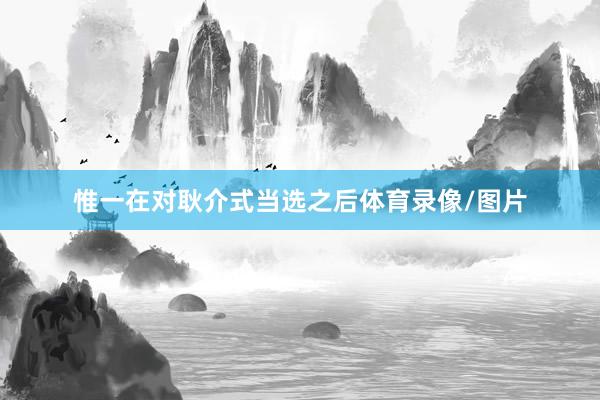 惟一在对耿介式当选之后体育录像/图片