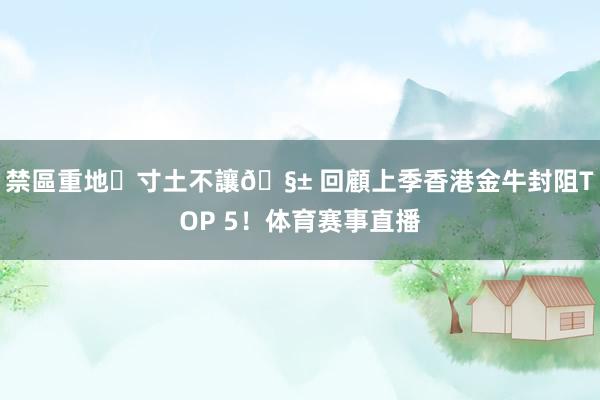 禁區重地⛔寸土不讓🧱 回顧上季香港金牛封阻TOP 5！体育赛事直播